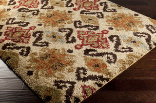 Surya Alfredo AFR-3326 Beige Machine Loomed Area Rug Corner Shot
