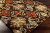 Surya Alfredo AFR-3329 Chocolate Machine Loomed Area Rug Corner Shot