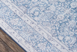 Momeni Afshar AFS-8 Blue Area Rug Close up