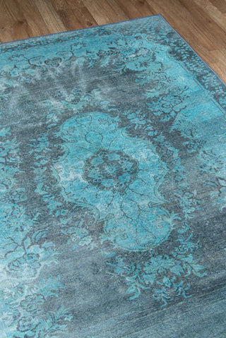 Momeni Afshar AFS-9 Blue Area Rug Corner Image