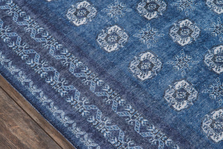 Momeni Afshar AFS26 Blue Area Rug Close up