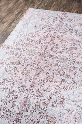 Momeni Afshar AFS29 Pink Area Rug Corner Image Feature