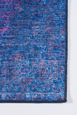 Momeni Afshar AFS31 Blue Area Rug Close up