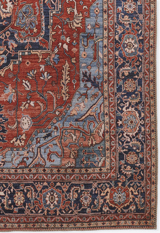 Momeni Afshar AFS37 Red Area Rug Corner Image