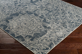 Surya Antigua AGA-1001 Navy Cream Area Rug Corner Image