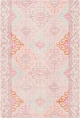 Surya Antigua AGA-1007 Blush Lilac Rose Sky Blue Burnt Orange Bright Pink Mauve Area Rug main image