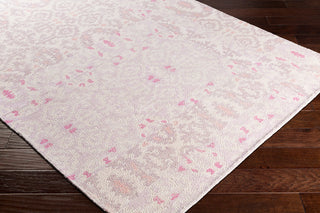Surya Antigua AGA-1013 Blush Mauve Lilac Bright Pink Rose Area Rug Corner Image