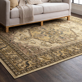 Karastan Bedouin Aghstafa Gold Area Rug Lifestyle Image Feature