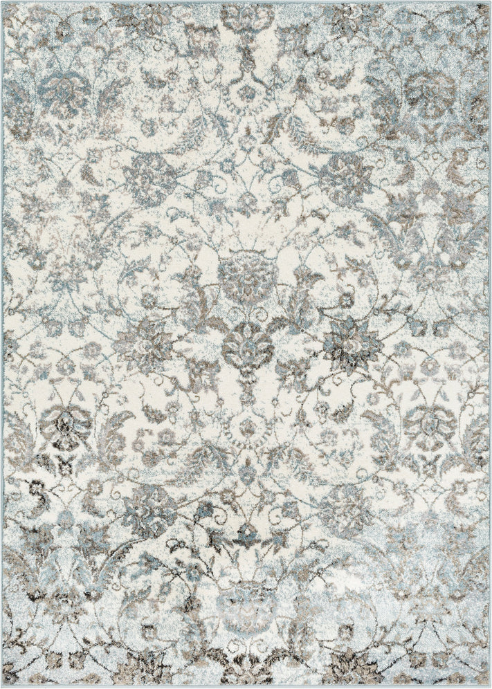 Surya Agra AGR-2302 Denim Camel Taupe Medium Gray Charcoal White Black Area Rug Mirror main image