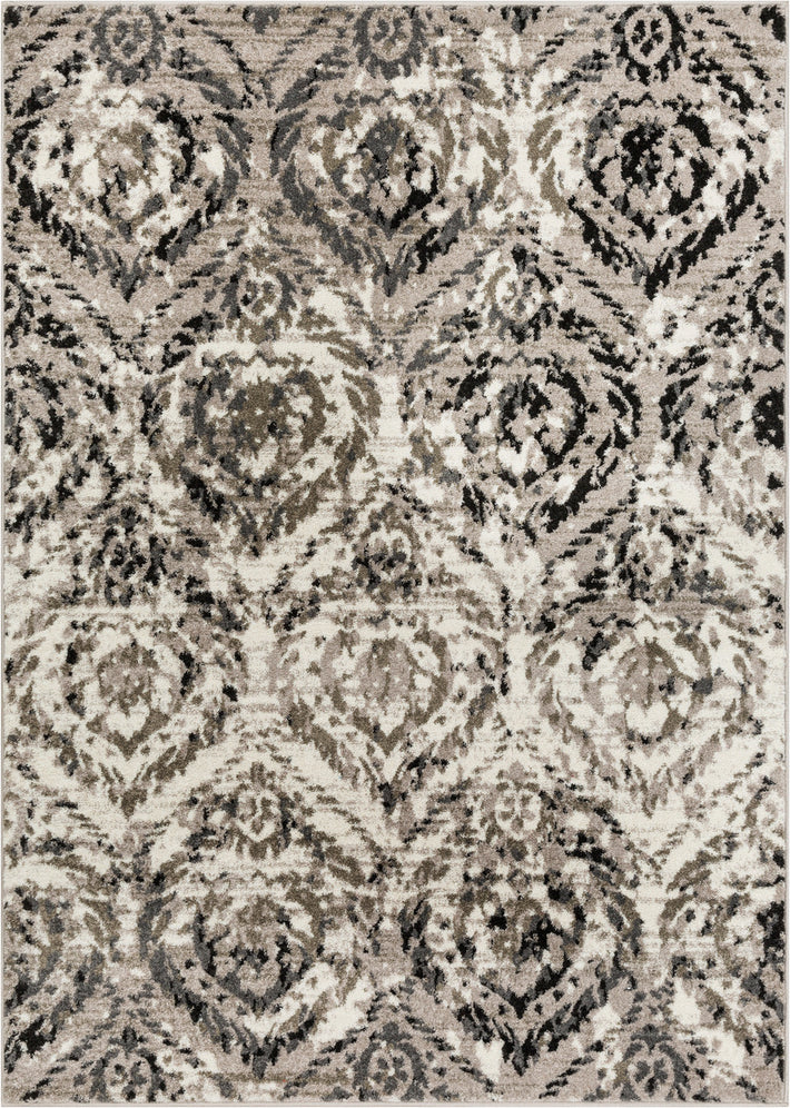Surya Agra AGR-2304 Camel Taupe Black Charcoal White Area Rug Mirror main image