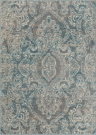 Surya Agra AGR-2309 Denim Camel Medium Gray Taupe White Area Rug Mirror main image