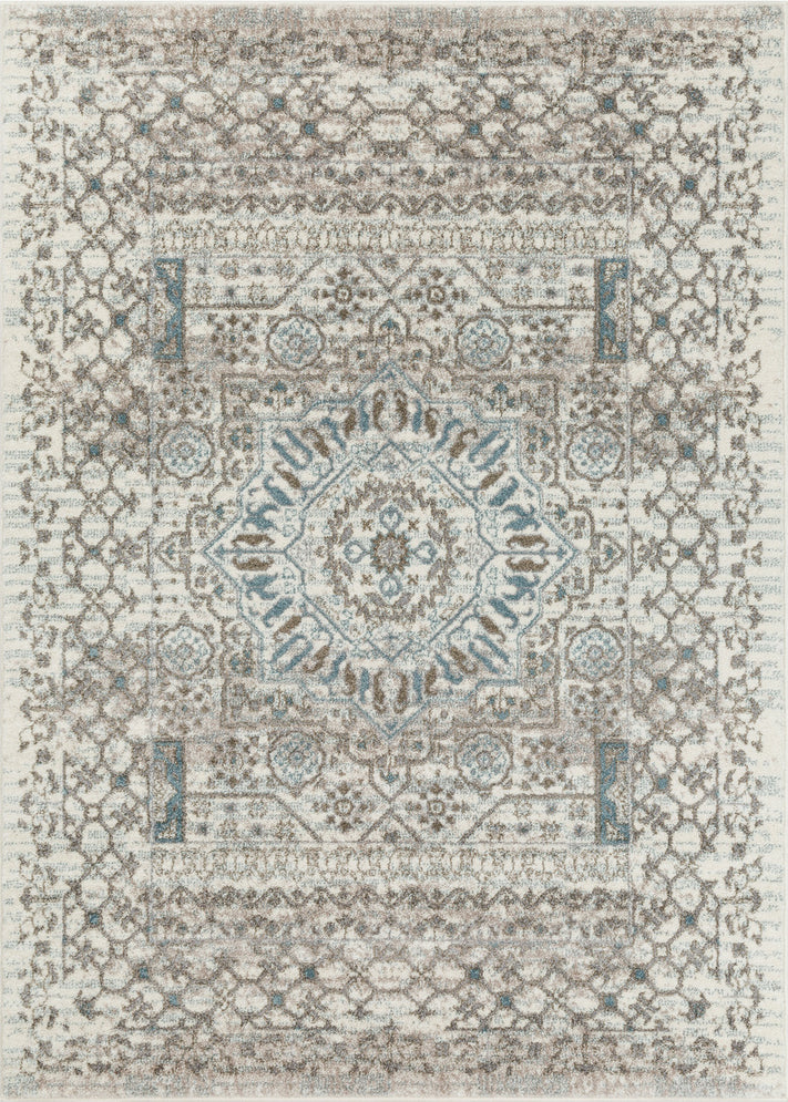 Surya Agra AGR-2310 Camel Taupe Denim Medium Gray White Area Rug Mirror main image