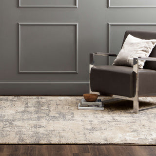 Karastan Epiphany Agusti Frost Grey Area Rug Lifestyle Image