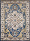 Surya Athens AHN-2300 Navy Charcoal Butter Ivory Camel Sky Blue White Area Rug Mirror main image