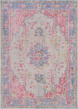 Antioch AIC-2306 Violet Bright Pink Garnet Medium Gray Lavender Yellow Sea Foam Area Rug by Surya main image