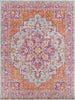 Surya Antioch AIC-2317 Lavender Dark Purple Sea Foam Saffron Bright Yellow White Garnet Area Rug Main Image 8 X 10