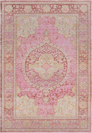 Surya Antioch AIC-2325 Bright Pink Yellow White Garnet Saffron Sea Foam Medium Gray Camel Area Rug main image