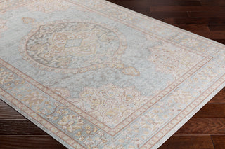 Surya Antioch AIC-2326 Sea Foam White Camel Bright Yellow Medium Gray Area Rug Corner Image