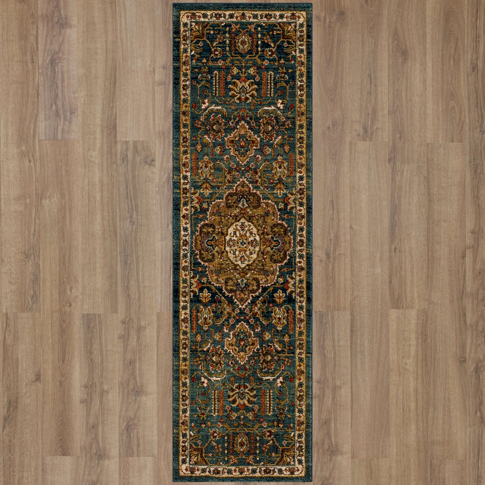 Karastan Spice Market Aksum Aquamarine Area Rug – Incredible Rugs and Decor