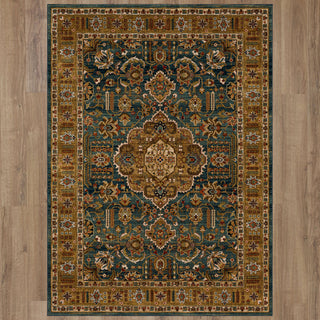 Karastan Spice Market Aksum Aquamarine Area Rug Main Image