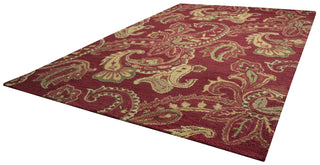 Rizzy Ashlyn AL2651 Burgandy Area Rug Angle Shot