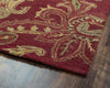 Rizzy Ashlyn AL2651 Burgandy Area Rug Corner Shot