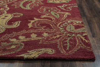 Rizzy Ashlyn AL2651 Burgandy Area Rug Edge Shot