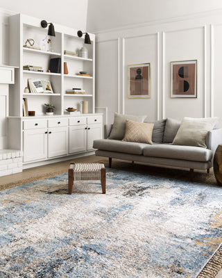 Loloi II Alchemy ALC-05 Denim/Ivory Area Rug Room Scene Featured