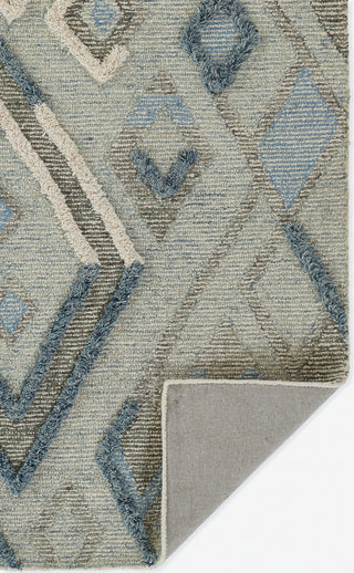 Momeni Allegro ALL-1 Blue Area Rug Close up