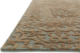 Loloi Alexi AJ-01 Mist / Camel Area Rug Corner Shot