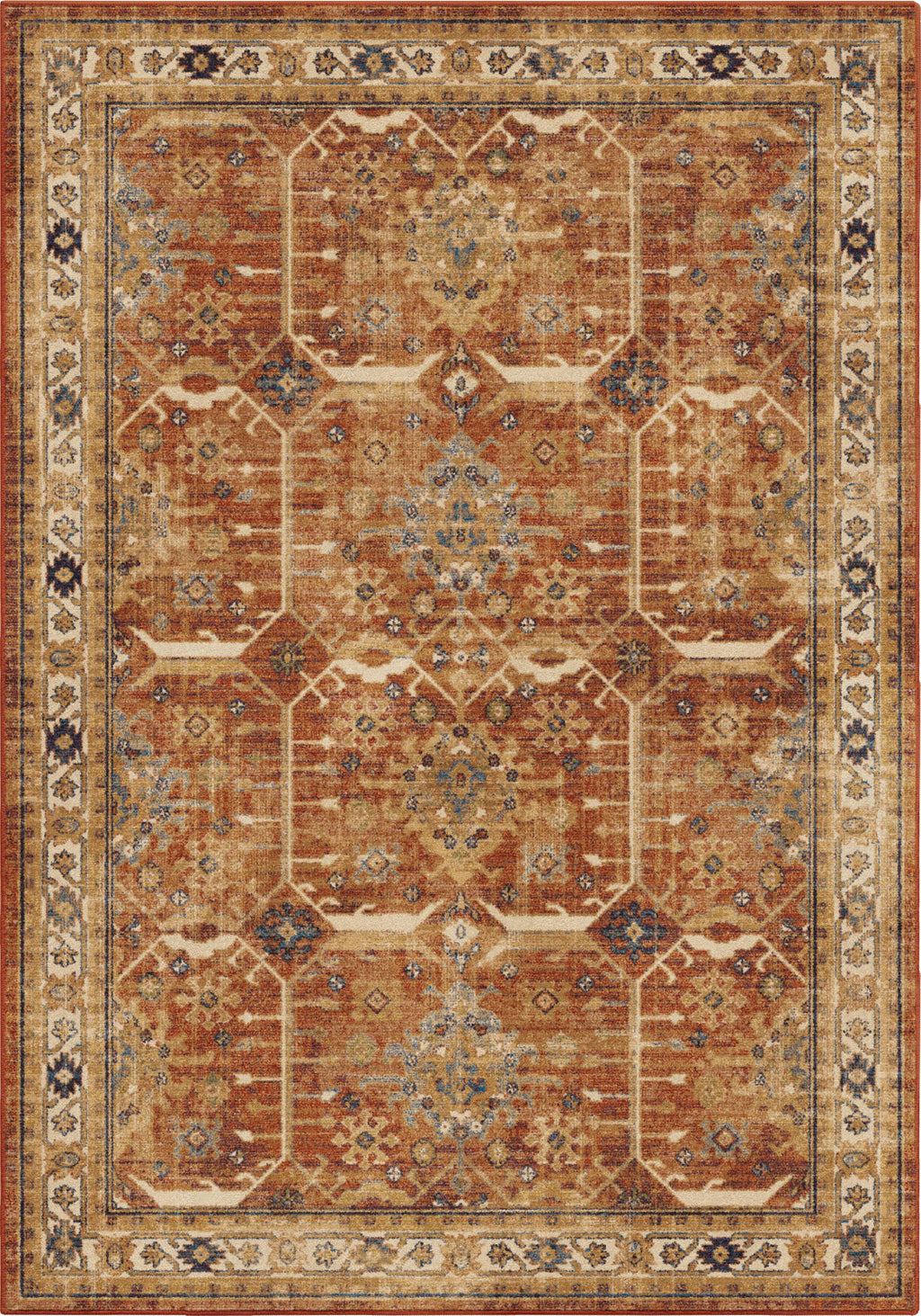 Orian Rugs Alexandria Tazum Red Faded Area Rug by Palmetto Living main image