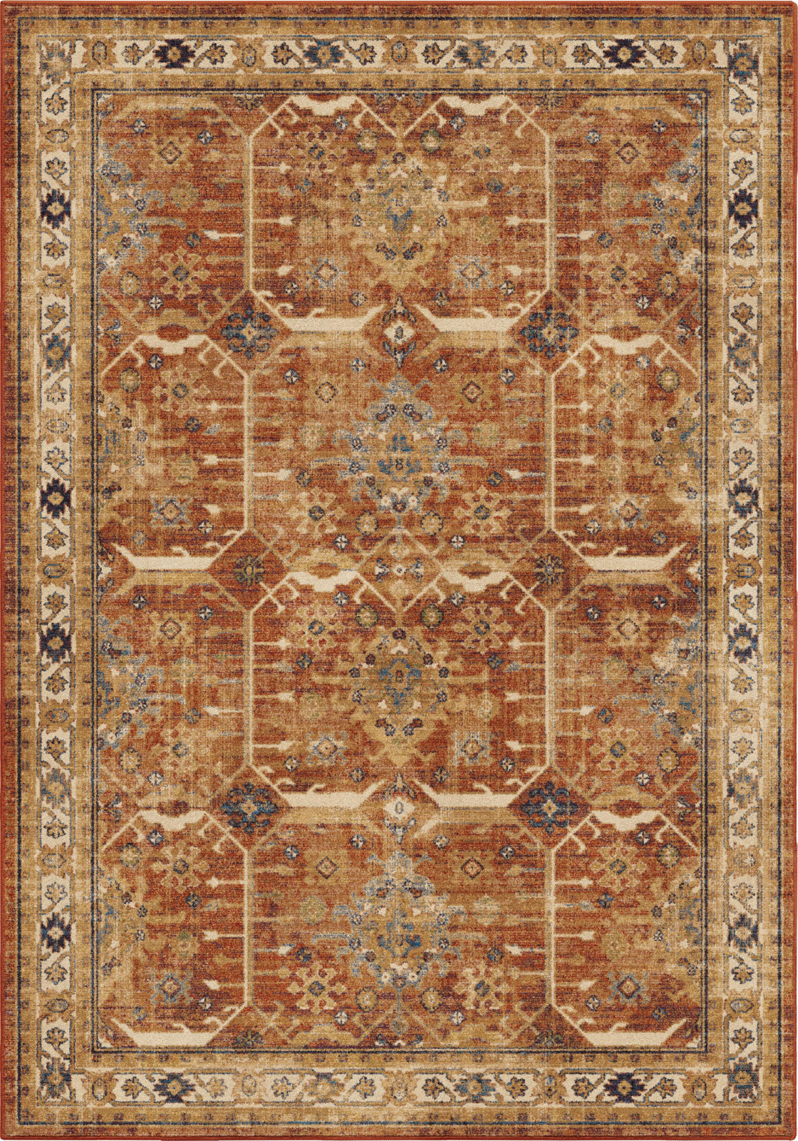 Orian Rugs Alexandria Tazum Red Faded Area Rug by Palmetto Living main image