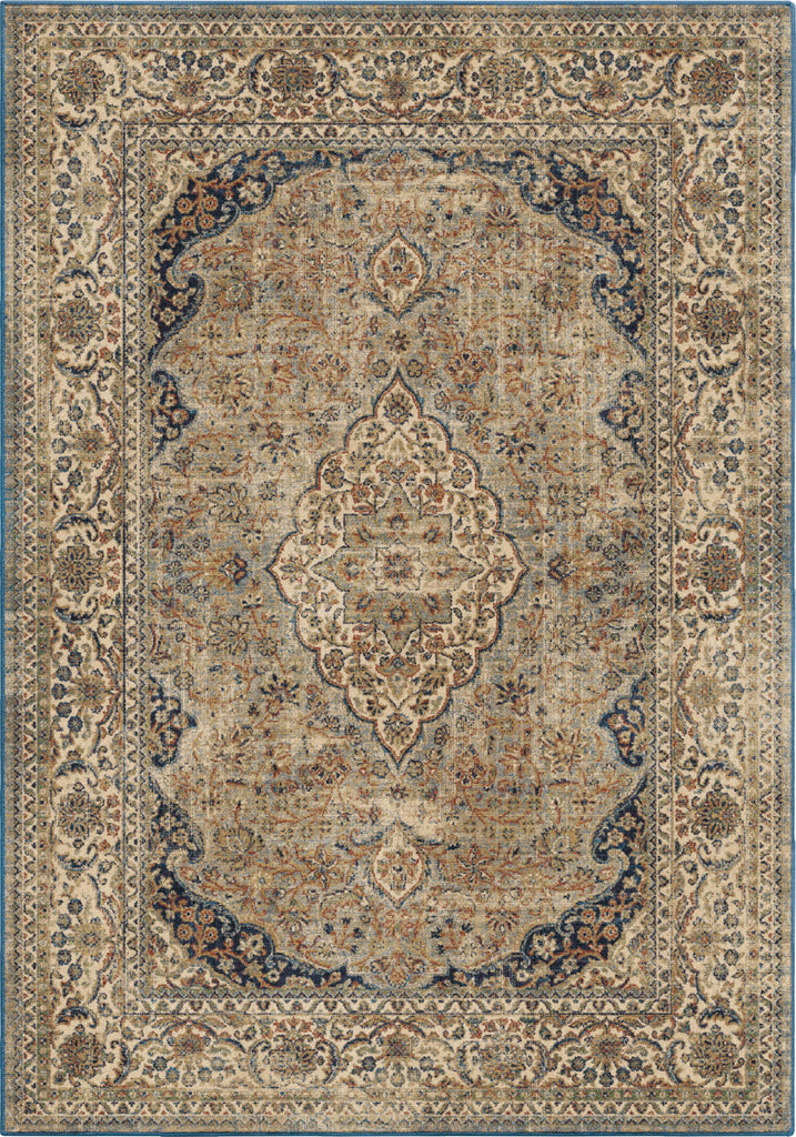 Orian Rugs Alexandria Kerman Estate Blue Thatch Area Rug by Palmetto Living main image
