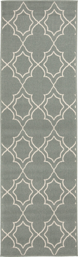 Surya Alfresco ALF-9589 Moss Area Rug 2'3'' x 7'9'' Runner