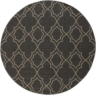 Surya Alfresco ALF-9590 Black Area Rug 7'3'' Round