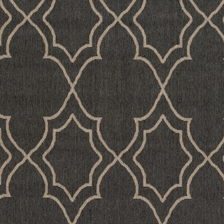 Surya Alfresco ALF-9590 Black Machine Loomed Area Rug Sample Swatch