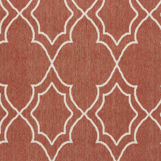 Surya Alfresco ALF-9591 Cherry Machine Loomed Area Rug Sample Swatch