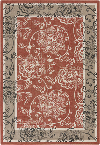 Surya Alfresco ALF-9593 Cherry Area Rug 5'3'' x 7'6''