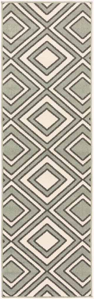 Surya Alfresco ALF-9595 Moss Area Rug 2'3'' X 7'9'' Runner