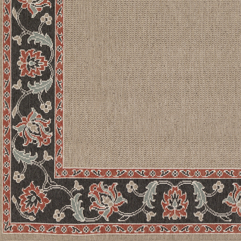 Surya Alfresco ALF-9597 Taupe Machine Loomed Area Rug Sample Swatch