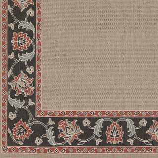 Surya Alfresco ALF-9597 Taupe Machine Loomed Area Rug Sample Swatch