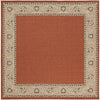 Surya Alfresco ALF-9598 Cherry Machine Loomed Area Rug 7'3'' Square