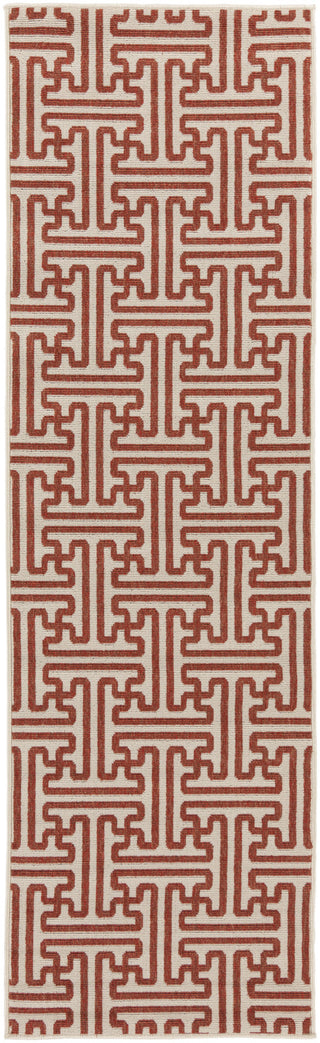 Surya Alfresco ALF-9600 Cherry Area Rug 2'3'' x 7'9'' Runner