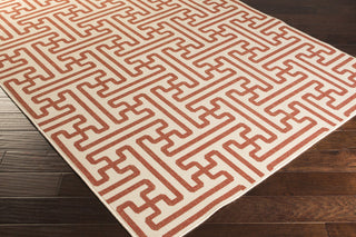 Surya Alfresco ALF-9600 Cherry Machine Loomed Area Rug Corner Shot