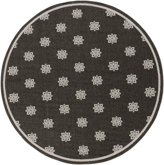 Surya Alfresco ALF-9608 Black Area Rug 7'3'' Round