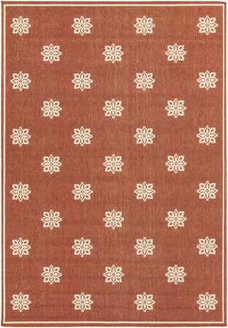 Surya Alfresco ALF-9611 Cherry Area Rug 5'3'' x 7'6''