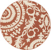 Surya Alfresco ALF-9613 Cherry Area Rug 7'3'' Round