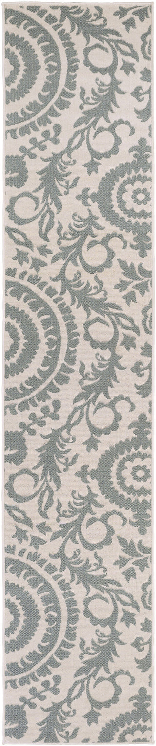 Surya Alfresco ALF-9614 Moss Area Rug 2'3'' x 11'9'' Runner