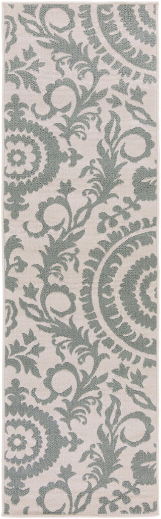 Surya Alfresco ALF-9614 Moss Area Rug 2'3'' x 7'9'' Runner