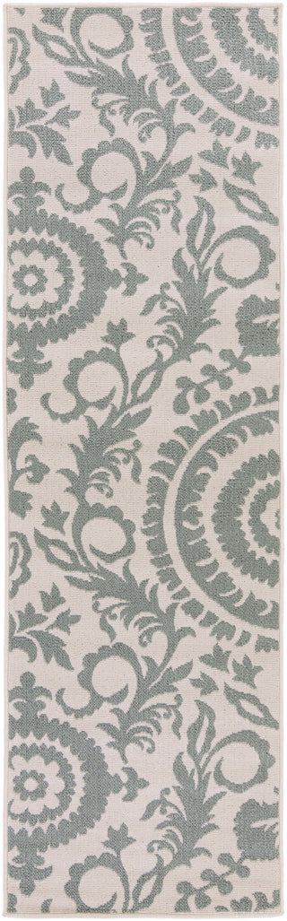 Surya Alfresco ALF-9614 Moss Area Rug 2'3'' X 7'9'' Runner